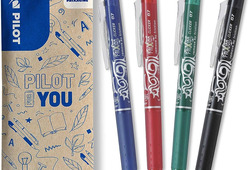 Penna gel a scatto, punta 0.7 mm, colore BLU - PILOT FRIXION BALL CLICKER