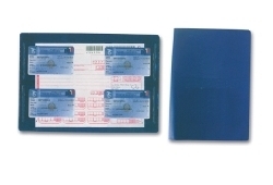 Art. FS2000, Portadocumenti / Marcatura a secco / Chiusura con bottone. Materiale: TAM.