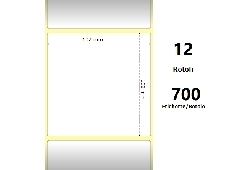 Etichette Zebra Bianco Perforate 101.5x152 mm, 250 Et/Rotolo Compatibili
