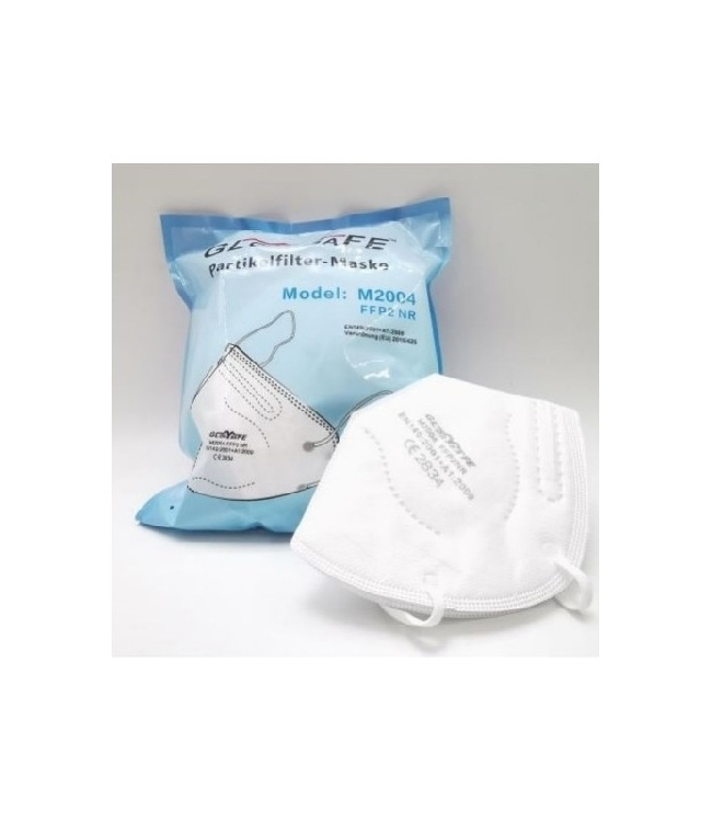 Mascherina FFP2 - 6 PEZZI colore bianco CE 2163 Normativa UNE-EN