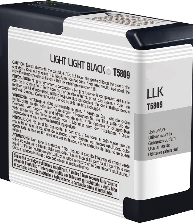 Epson T5809 Light Light Black Cartuccia Compatibile