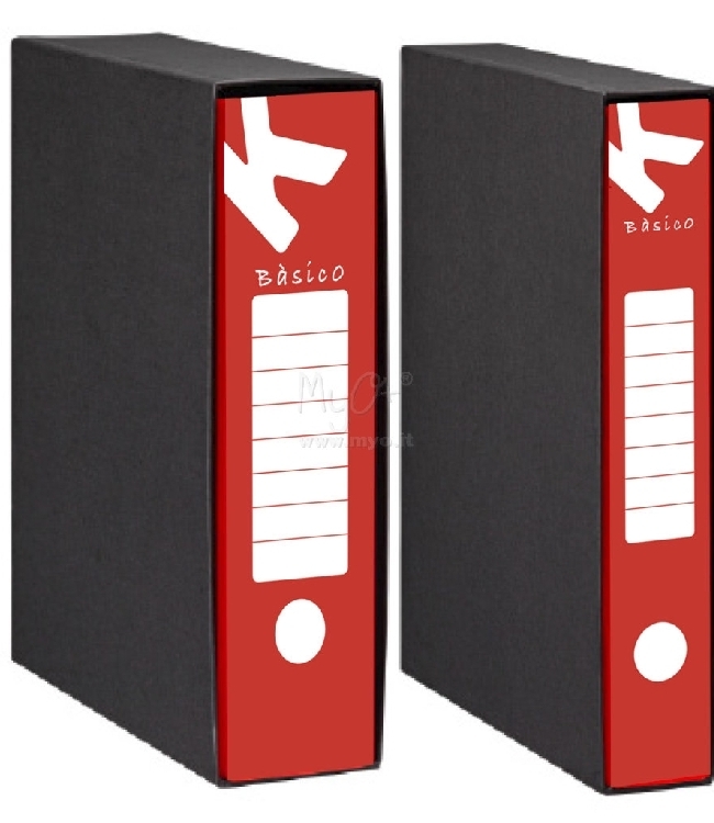 Raccoglitore protocollo e commerciale dorso 8cm Rosso