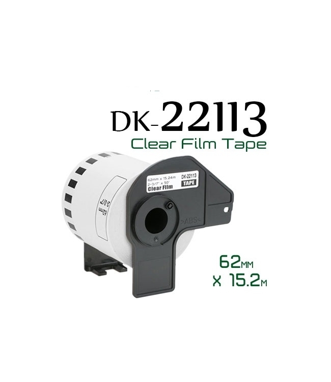 Clear 62mmX15.24m Compa Brother P-Touch QL1000,1050,1060,820